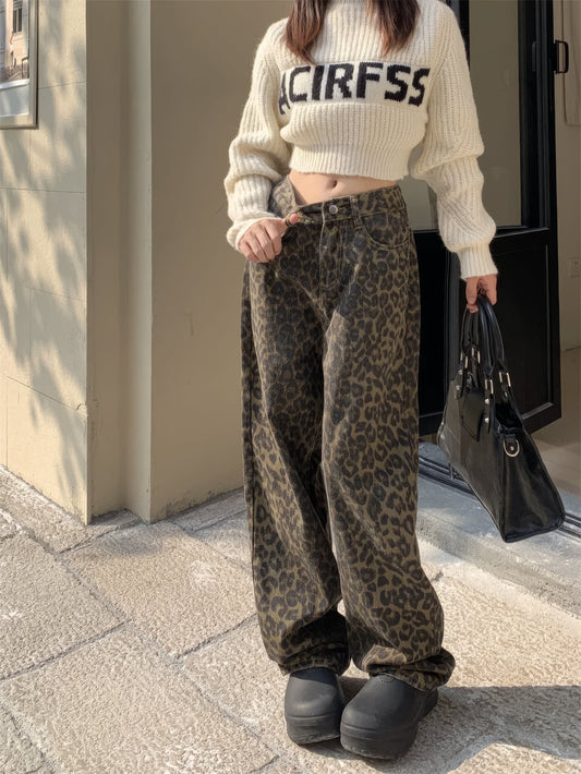 NIKITA | LEOPARD WIDE-LEG PANTS