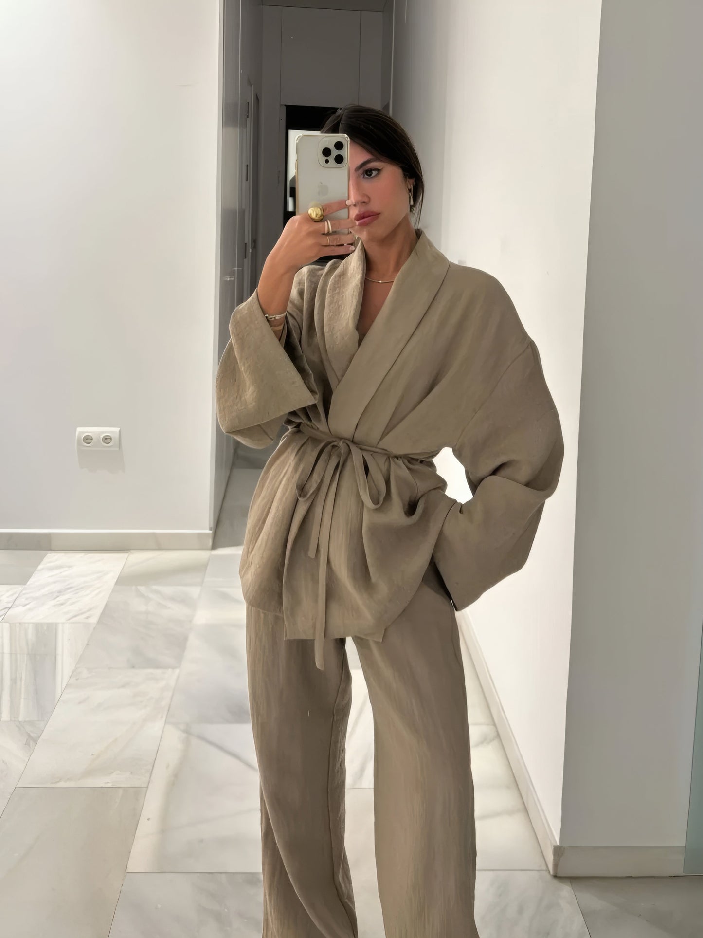 MAYA | KIMONO LINNEN SET