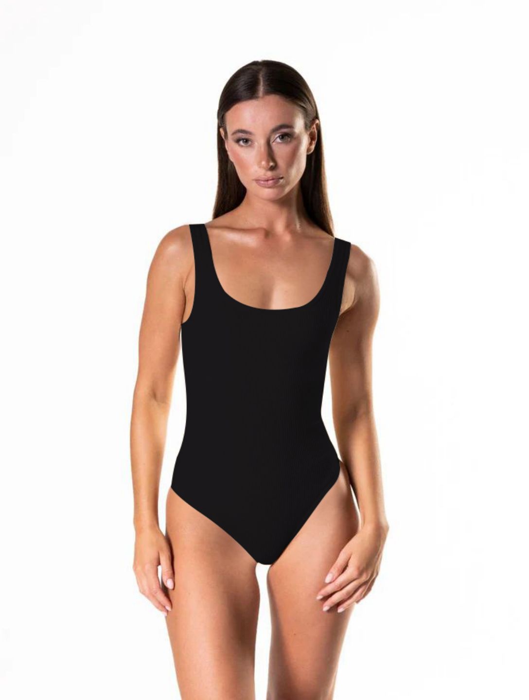 Sculpting Ribbed Shapewear Bodysuit