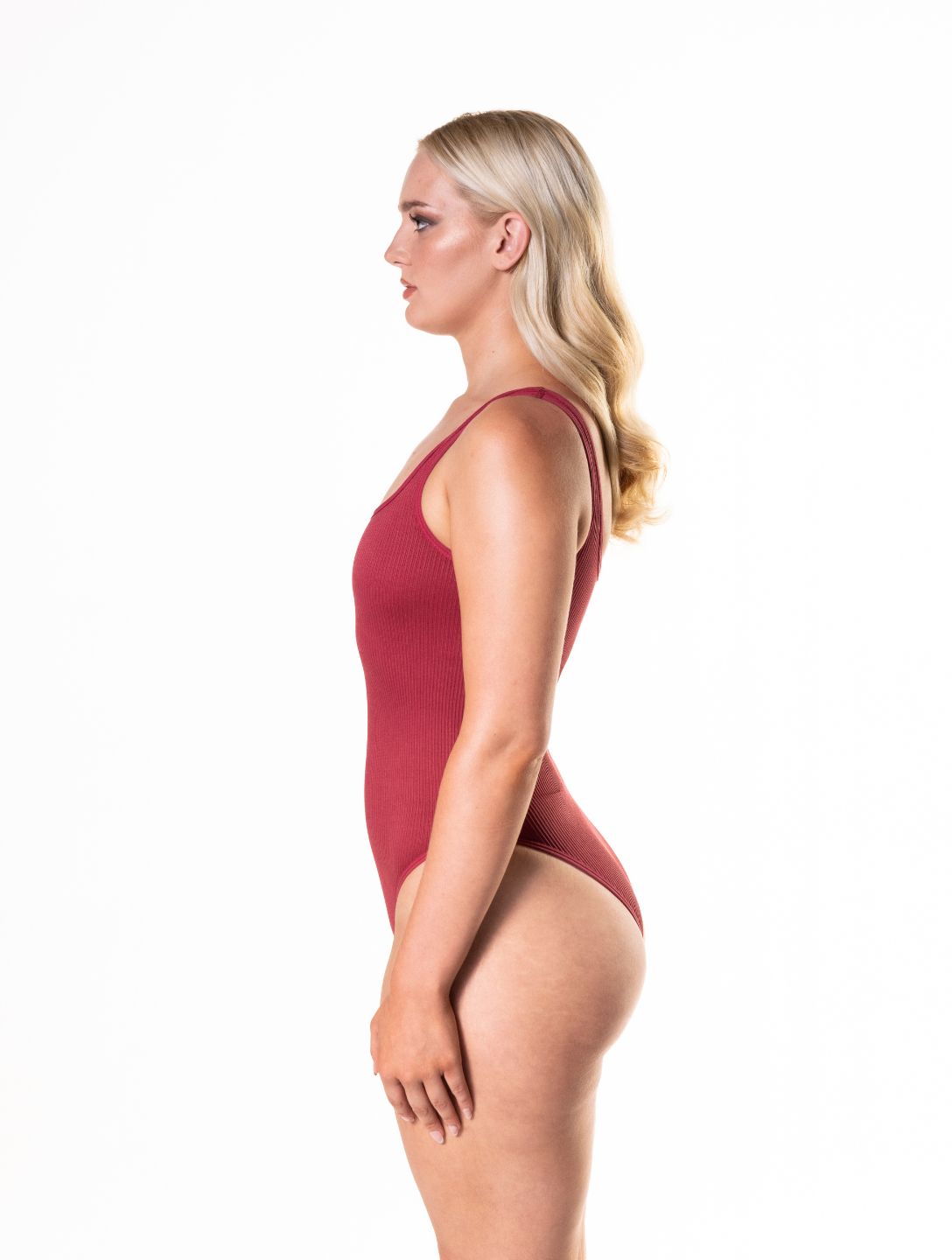 Sculpting Ribbed Shapewear Bodysuit